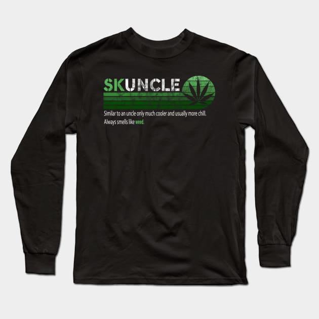 SKUNCLE, SKUNKLE FUNNY UNCLE SHIRT FATHERS DAY Long Sleeve T-Shirt by  Funny .designs123